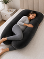 Almohada de Embarazo en U — Extraíble y Lavable