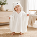 Toalla Poncho Bebé - Blanco Diseño 1 Vista 2