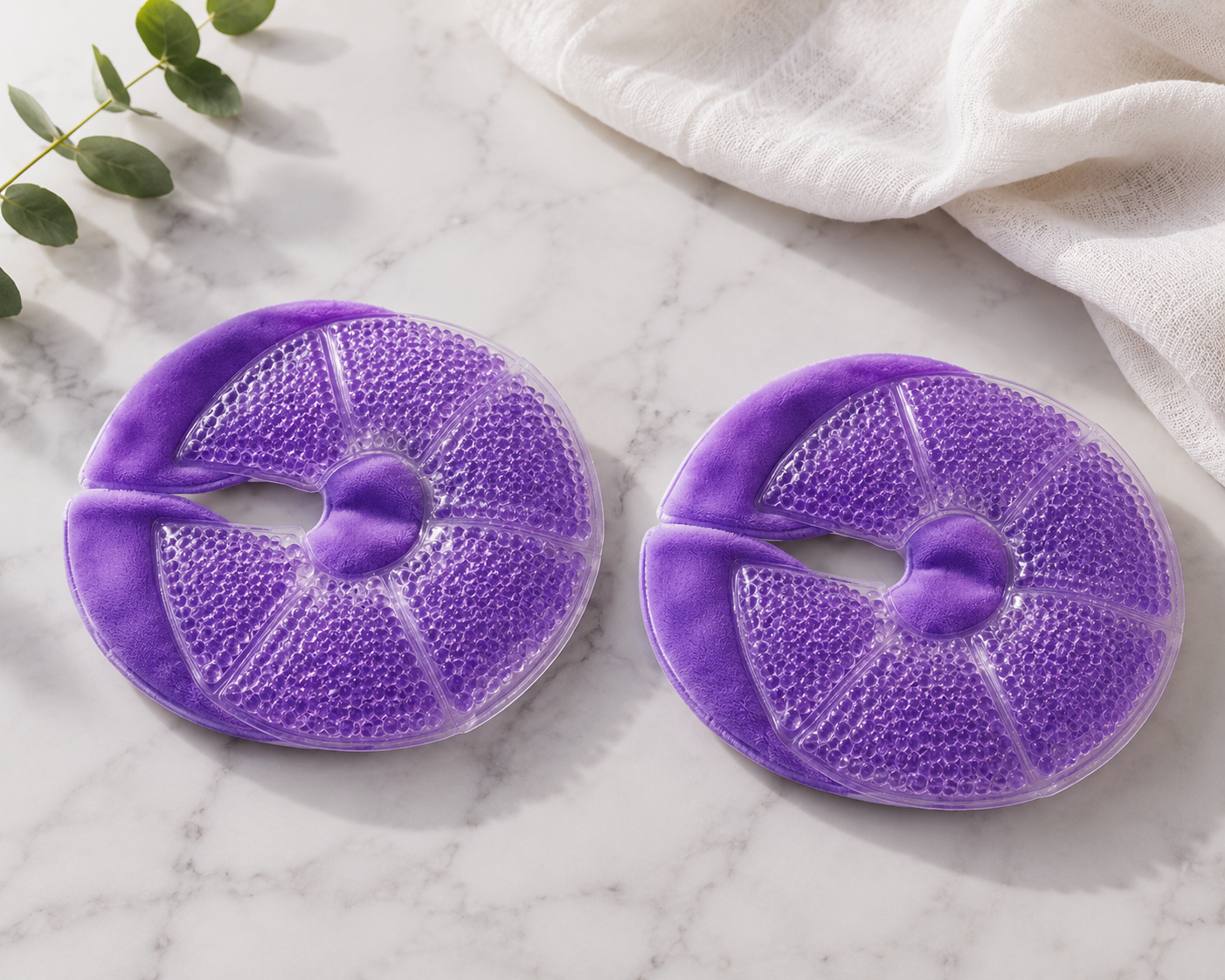 Compresas de Gel para Senos — Morado