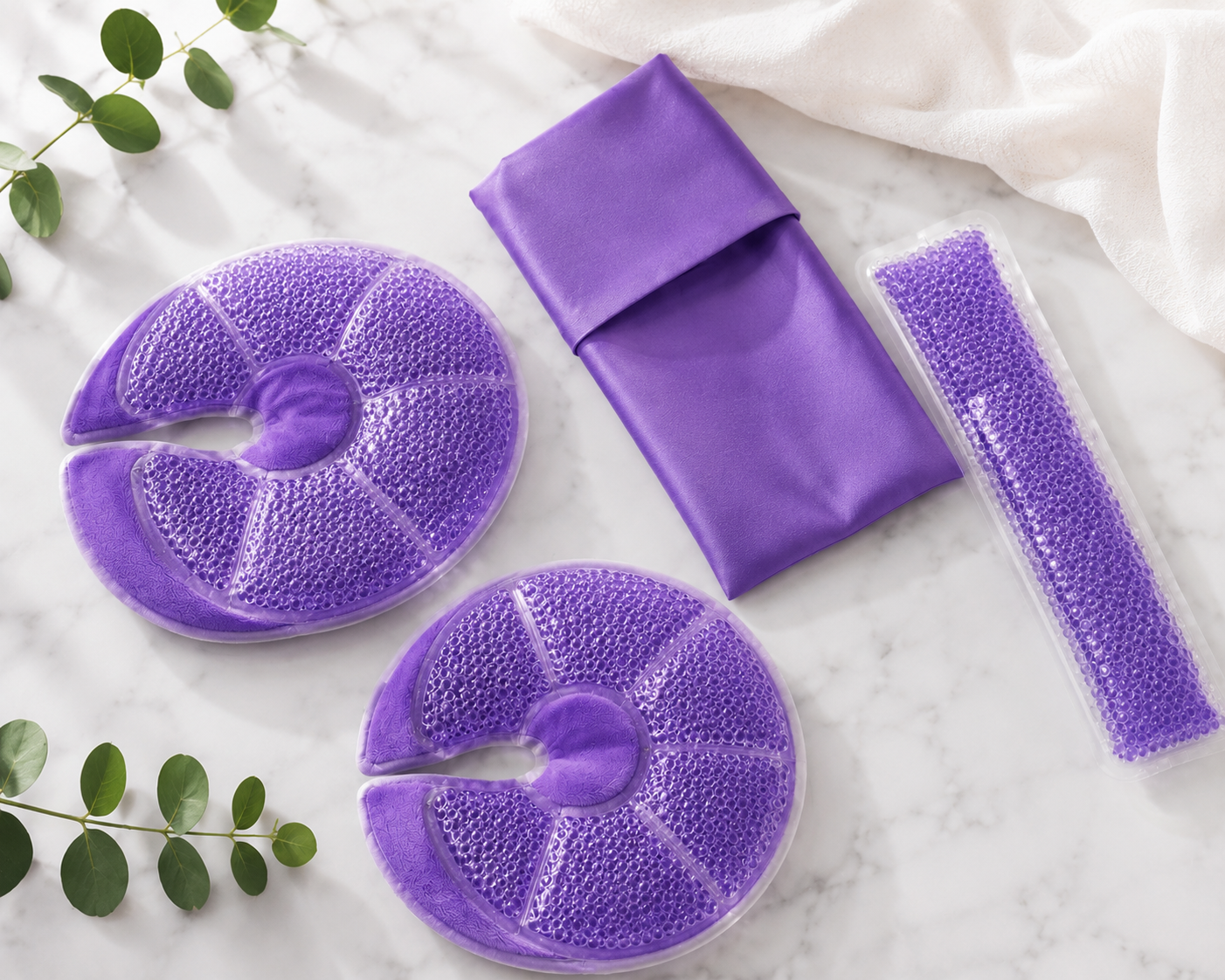 Compresas de Gel Pack Set — Morado