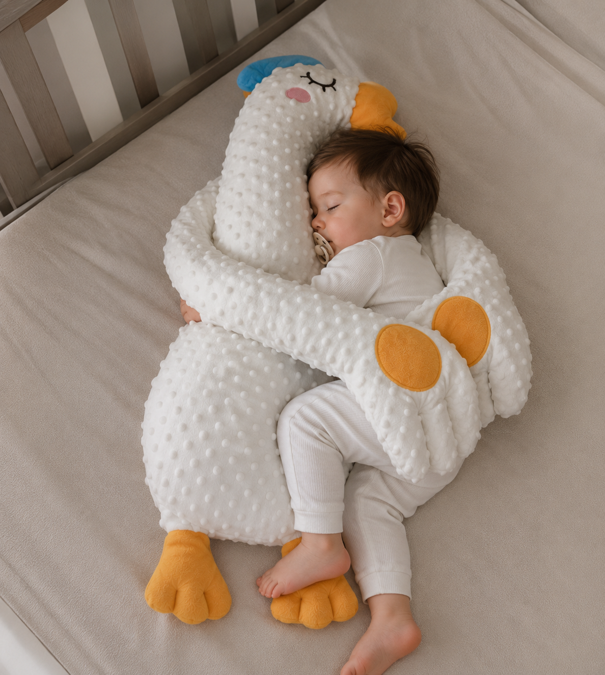 Muñeco Calmante Pato Blanco