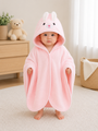 Toalla Poncho Bebé - Rosa Diseño 2 Vista 2