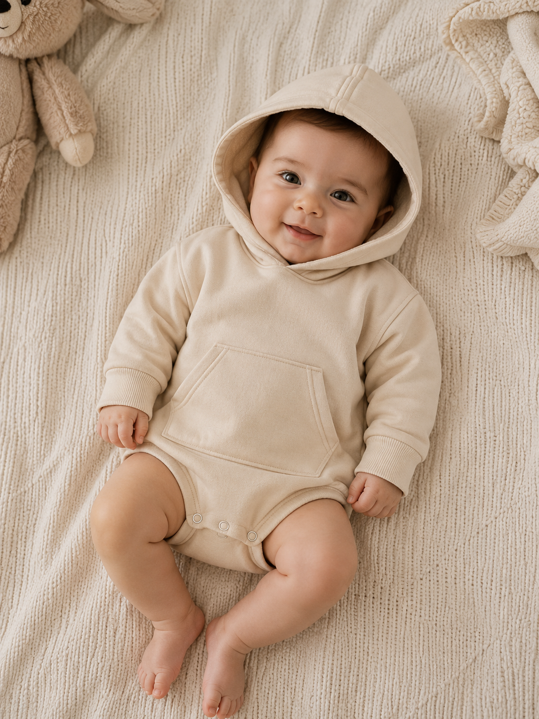 Pelele Hoodie Beige
